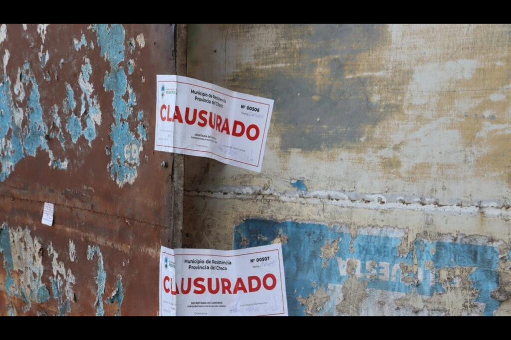 CHACO| CLAUSURARON EN RESISTENCIA DOS CHACARITAS POR FUNCIONAR CON HABILITACIONES COMERCIALES SUPUESTAMENTE FALSAS
