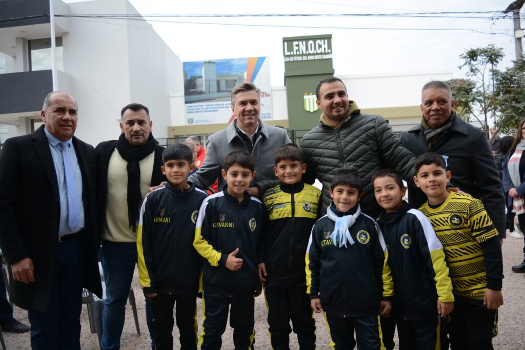 El Gobierno del Chaco inauguró obras en la Liga de Futbol del Noroeste de Las Breñas