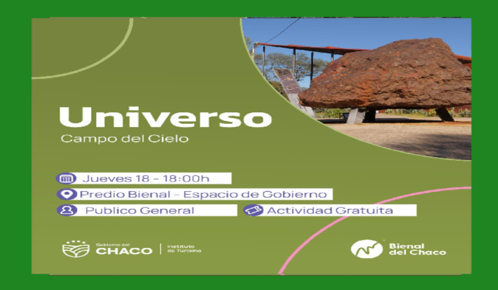 BIENAL 2024| Agenda de actividades y propuestas de Chaco en el stand de Turismo