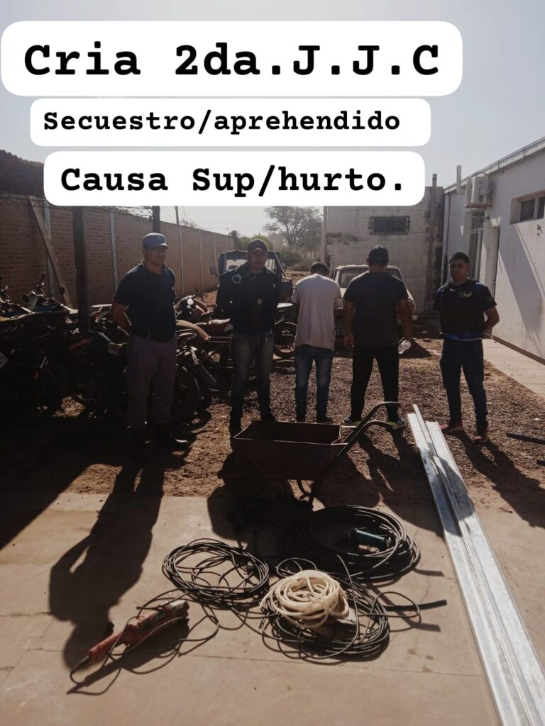 CHACO| Recuperan parte de pertenencias sustraidas de una obra en construcción de Juan José Castelli