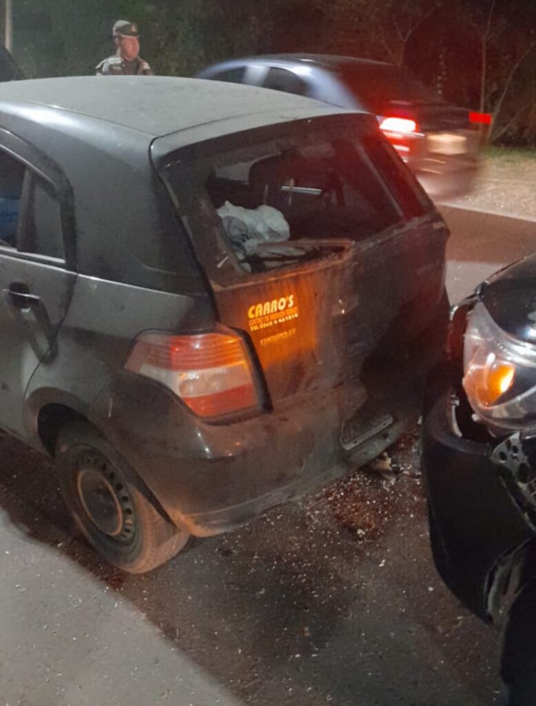 CHOQUE EN CADENA SIN LESIONADOS SOBRE AVENIDA SARMIENTO DE LA CAPITAL CHAQUEÑA