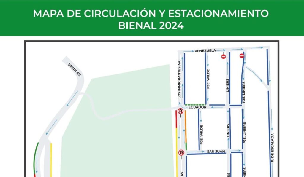 CHACO| La municipalidad de Resistencia informan sobre circulación y estacionamiento en la Bienal 2024