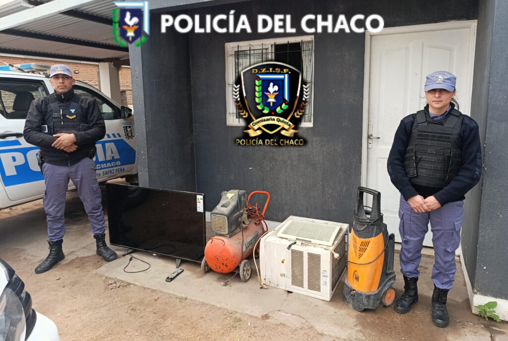 CHACO| Conocía al ladrón, lo denunció y la Policía recuperó lo robado