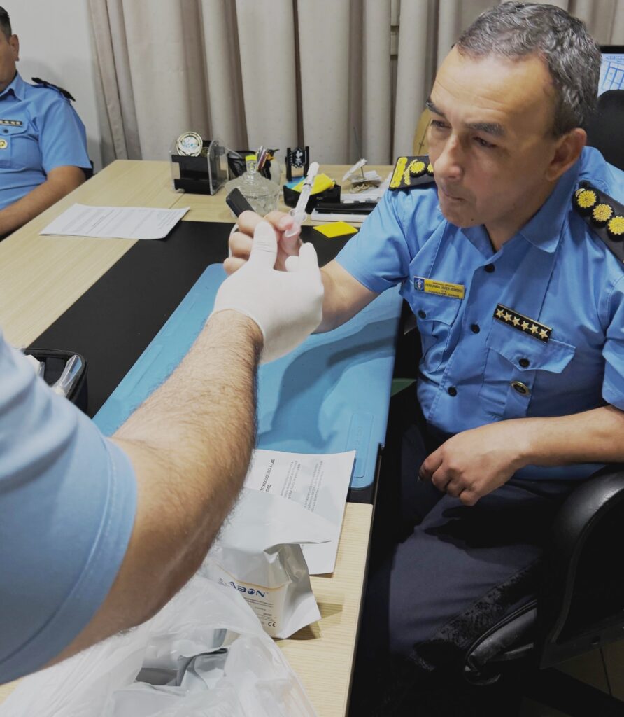 La cúpula de la Policía del Chaco se sometió a exámen toxicológico