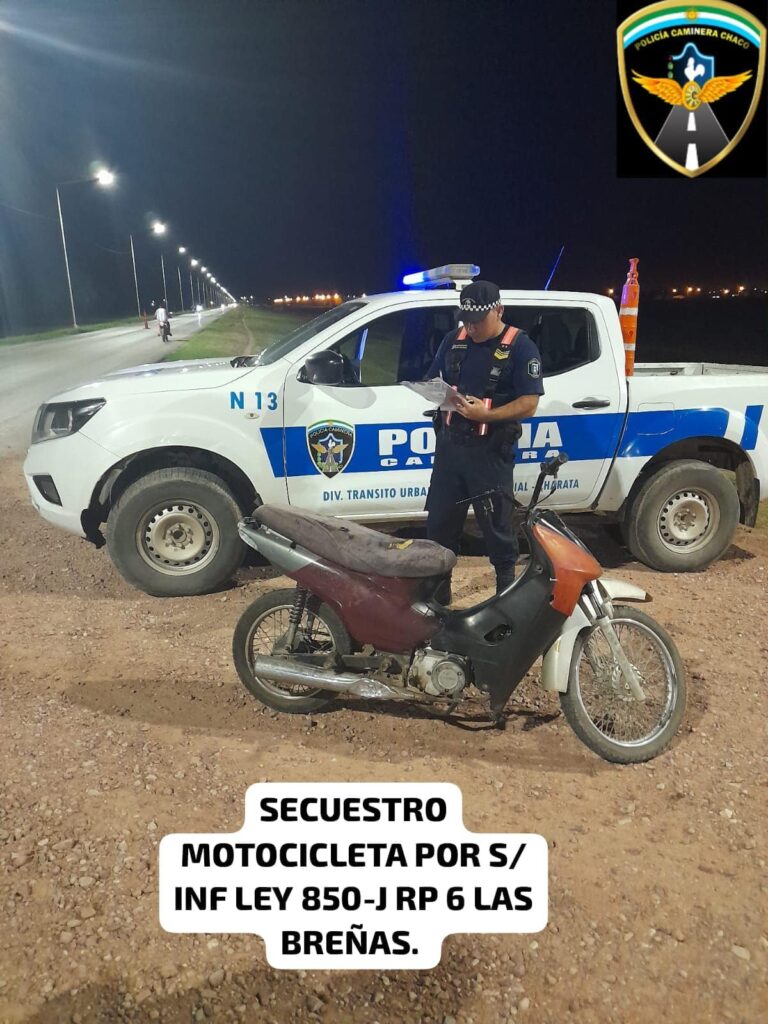 Policía Caminera de Chaco intervino en varios casos ilícitos en distintos lugares de la provincia