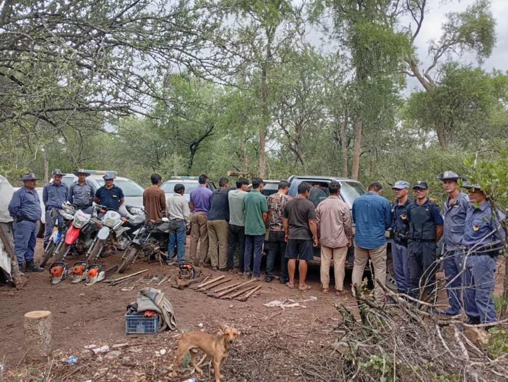 Policía Rural hace frente al tráfico y tala ilegal de madera en El Impenetrable Chaqueño