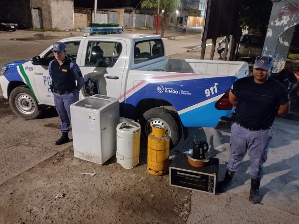 Dos hechos delictivos en la capital chaqueña fueron esclarecidos gracias al rápido accionar policial