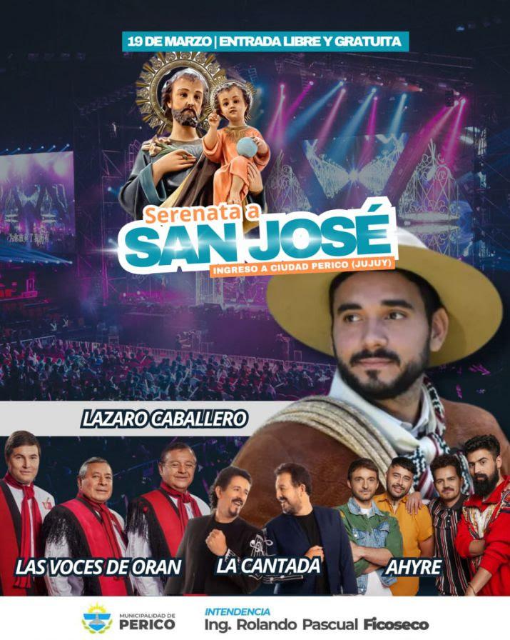 Lázaro Caballero, Ahyre y Las Voces de Orán actuarán gratis a media hora de Salta