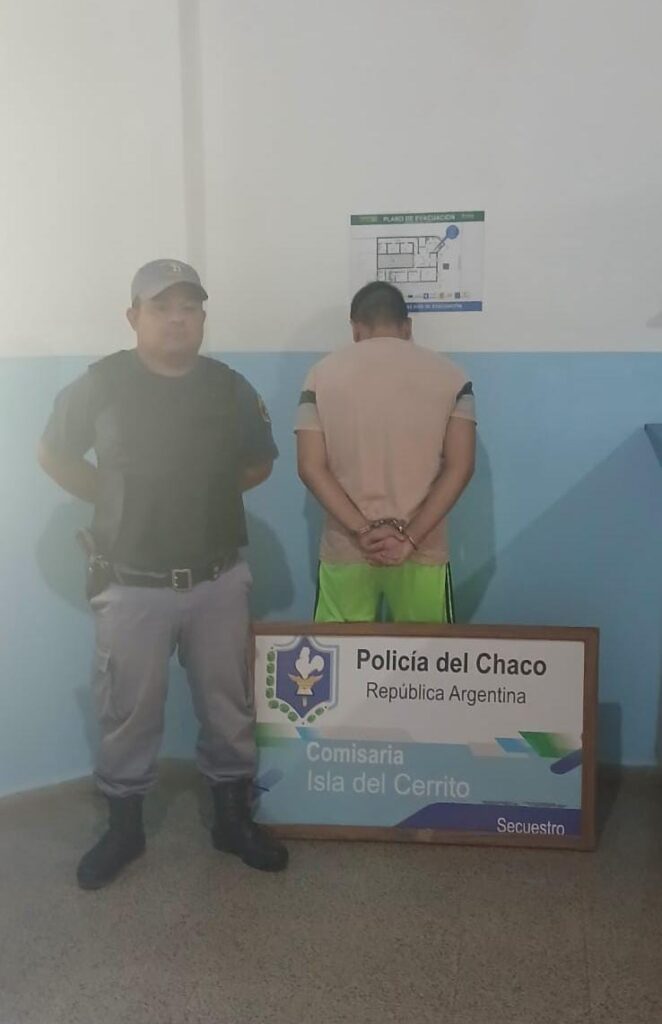 Policía de Chaco detuvo a joven en la Isla del Cerrito por hurto y lesiones en contexto de violencia de género
