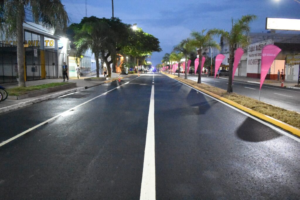 La capital chaqueña ya cuenta con el segundo tramo de la avenida 25 de mayo refaccionado