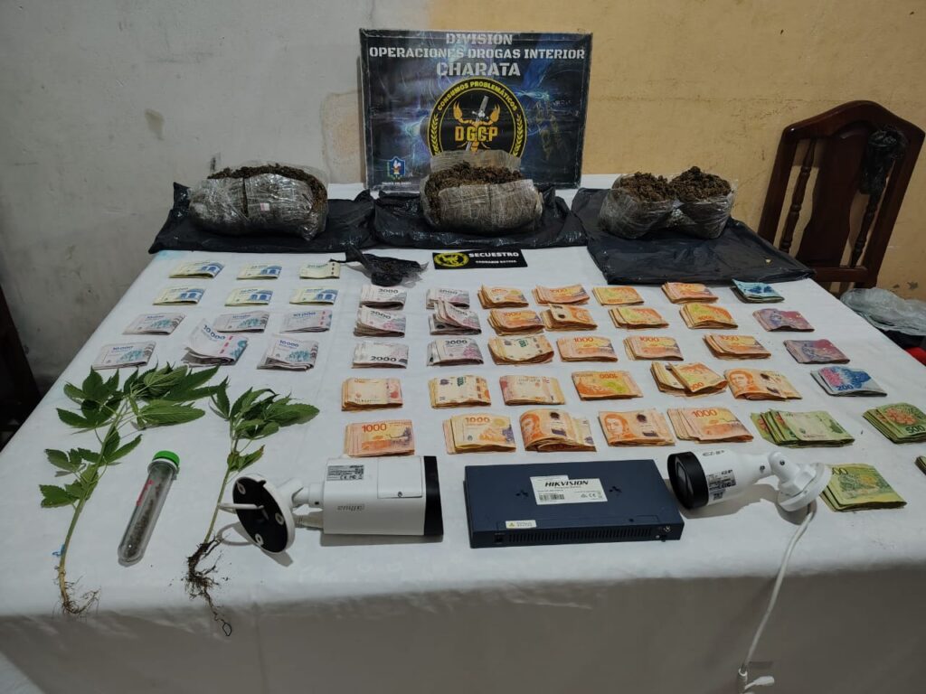 Importante secuestro de drogas y detención de dos personas en operativo policial en el interior de Chaco