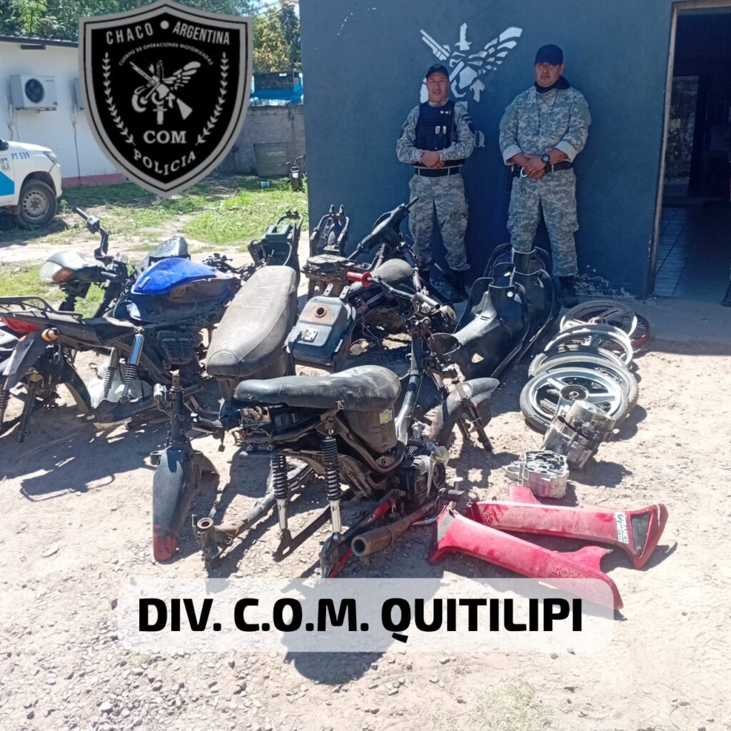 QUITILIPI| Policía Secuestra Motopartes y Motocicletas de un Taller Mecánico Clandestino