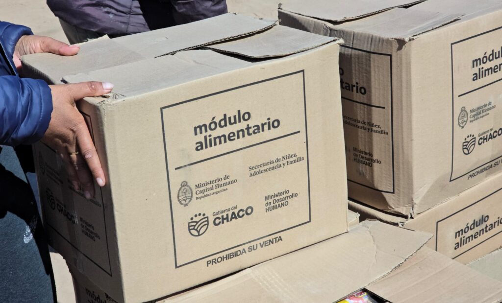 Programa Ñachec: Este miércoles continúa la entrega de módulos alimentarios en distintos barrios de Resistencia