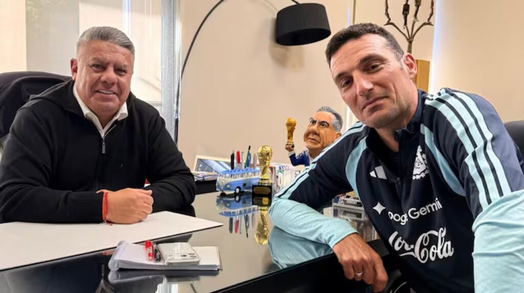 Scaloni se reunió con Tapia: “Enfocados y en modo Mundial”