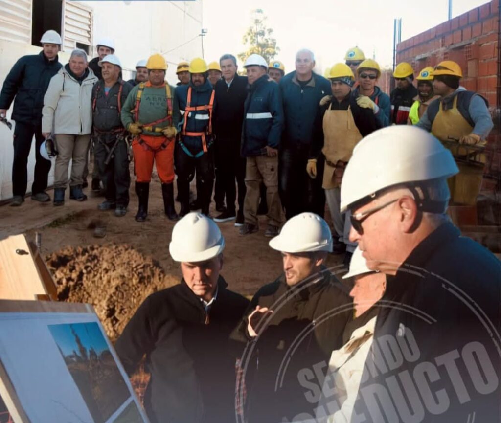 Zdero supervisó los avances del Segundo Acueducto en La Escondida: buscan duplicar el caudal de agua para el interior