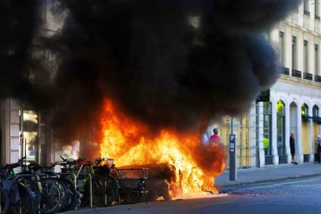 Disturbios en Ginebra por protestas contra el G-7