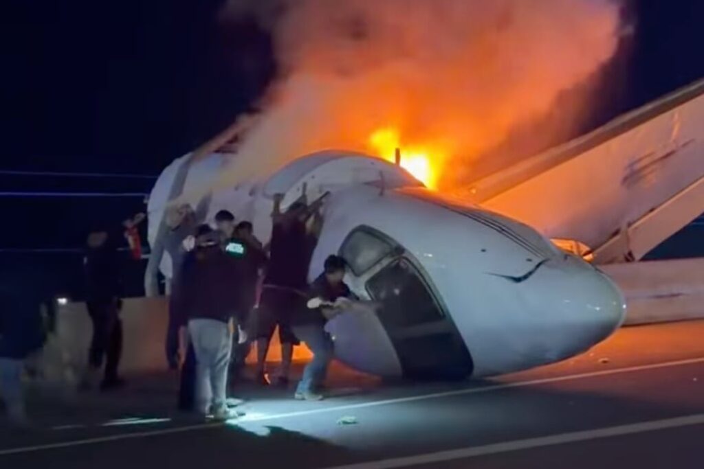 Tragedia en Estados Unidos: una avioneta se estrelló y se incendió en el sur de Texas