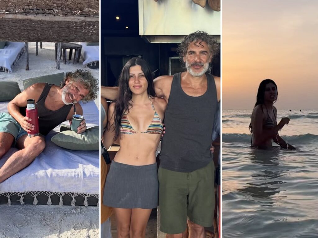 Las románticas vacaciones de Leonardo Sbaraglia junto a su novia en México: “Días perfectos”