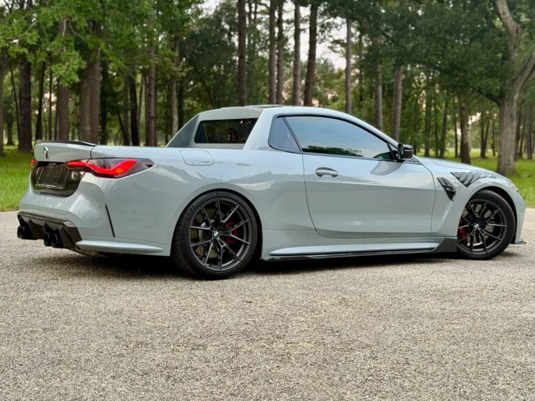Transformación extrema: Un BMW M4 se convierte en pickup y se subasta por casi US$100.000