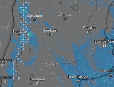 Alerta Naranja y Amarilla por Frío Extremo y Tormentas en Varias Provincias