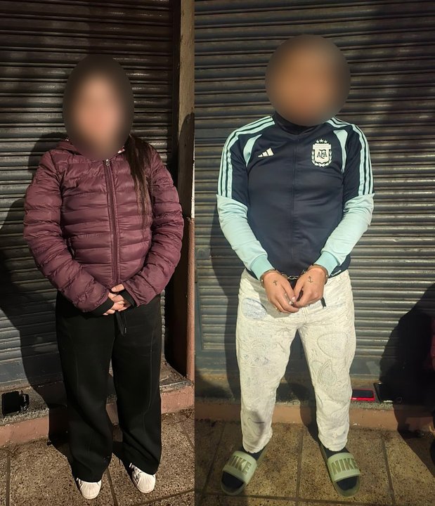Capturan a un narco-trapito y a una mujer con cocaína marcada con un delfín