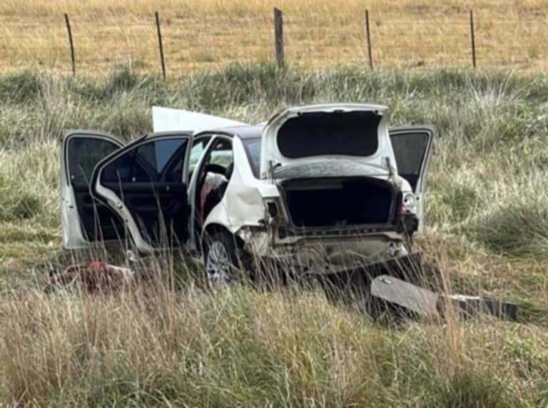 Trágico choque en la Ruta 188 deja un muerto y diez heridos