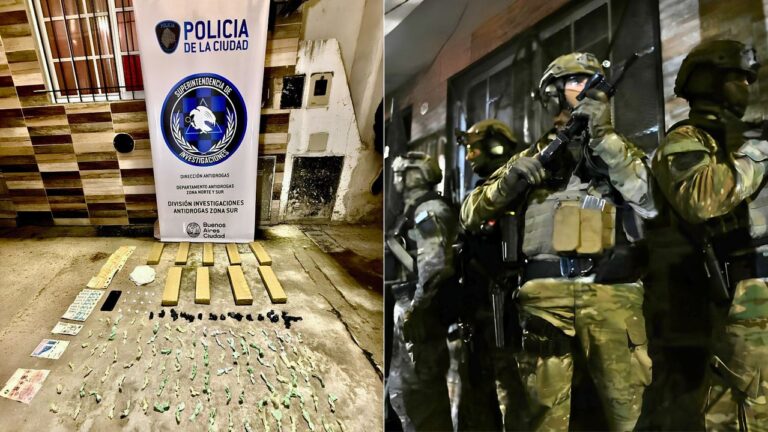 Desmantelan Banda Familiar Narco en la Villa 1-11-14: Ocho Detenidos y Más de Ocho Kilos de Drogas