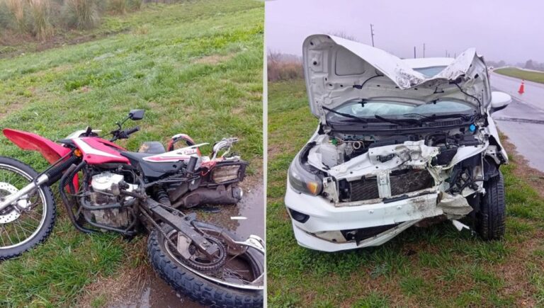 Trágico Accidente en Ruta 6: Un Motociclista Pierde la Vida
