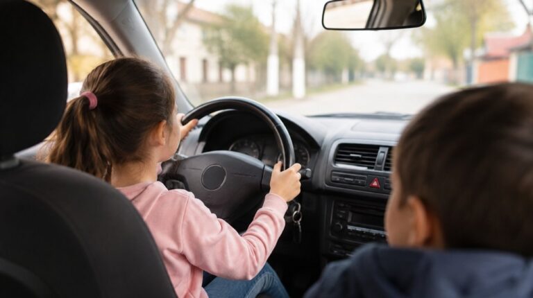 Polémica por video de niña de 9 años al volante que se hizo viral