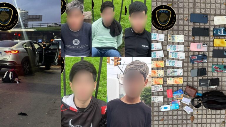 Detienen a cinco menores con 23 antecedentes tras un robo en Mataderos