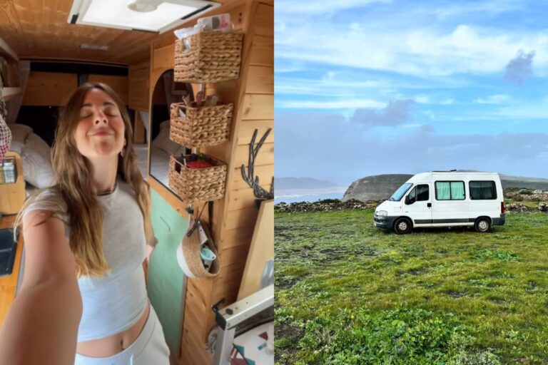 Descubre la vida nómade de Lorena: libertad sobre ruedas en su furgoneta camperizada