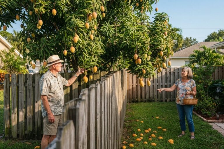 ¿Es tuya la fruta que cuelga sobre la cerca? La ley de Florida lo aclara