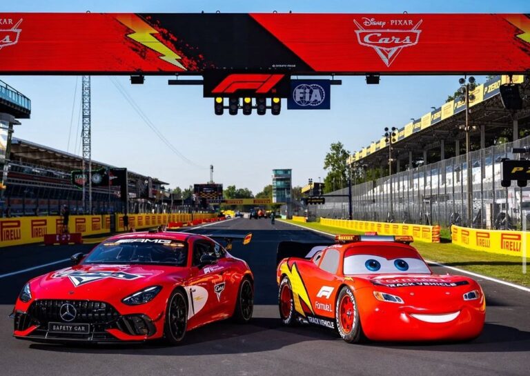 El Rayo McQueen se suma al Gran Premio de Italia de Fórmula 1