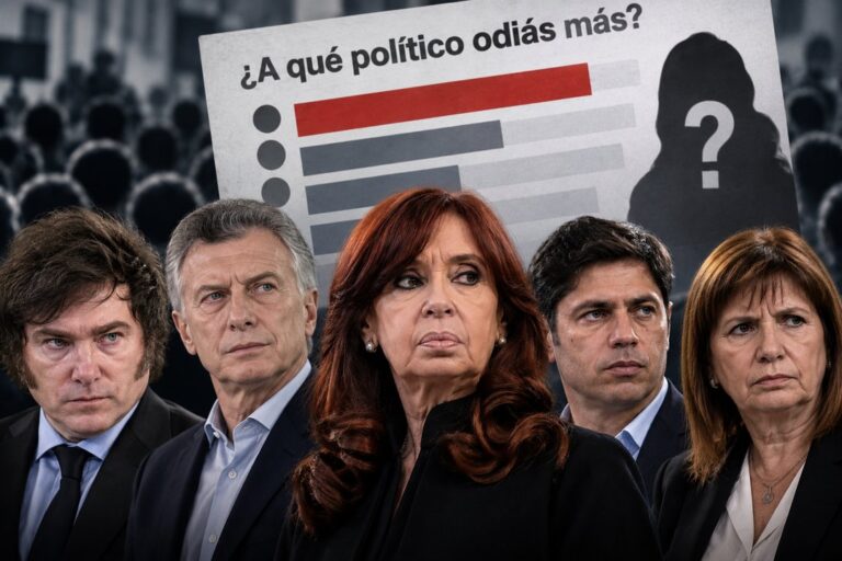 Cristina Kirchner Encabeza el Ranking del Rechazo Político en Argentina