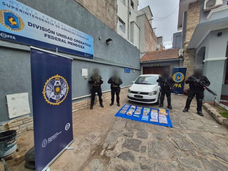 Desarticulan banda narco en Mendoza: cinco detenidos y miles en drogas incautadas
